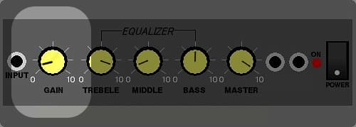 アンプGAIN10%